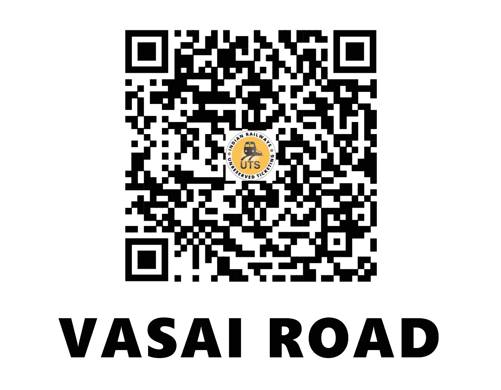 UTS QR Code for Vasai Road - BSR